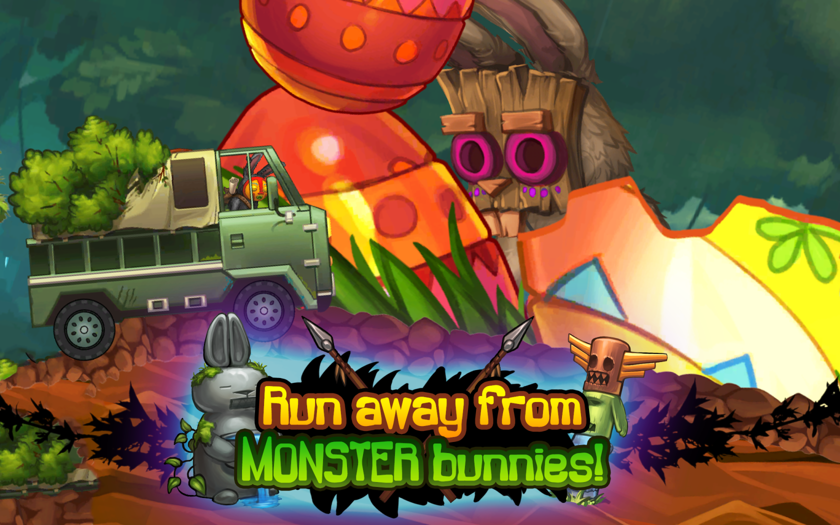 Angry Bunny Race: Jungle Road