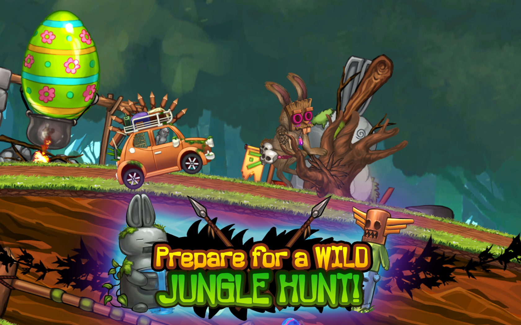 Angry Bunny Race: Jungle Road