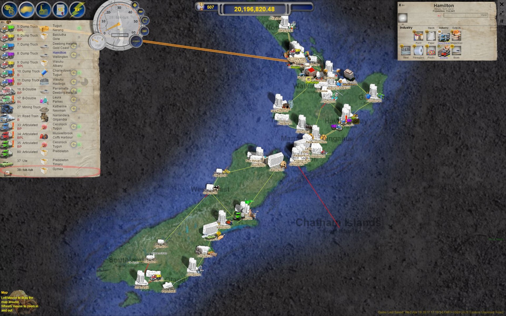 Logistical: New Zealand