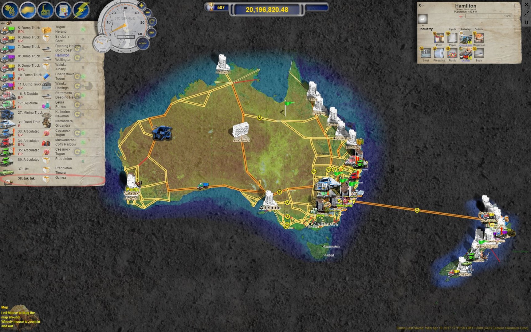 Logistical: New Zealand