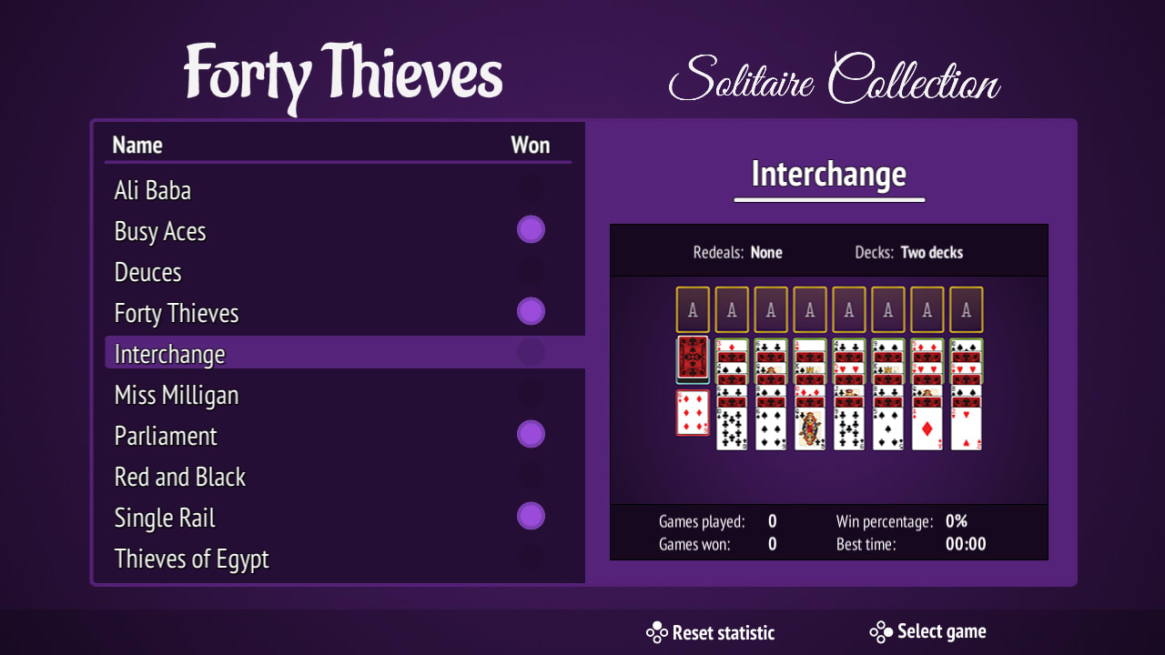 Forty Thieves Solitaire Collection