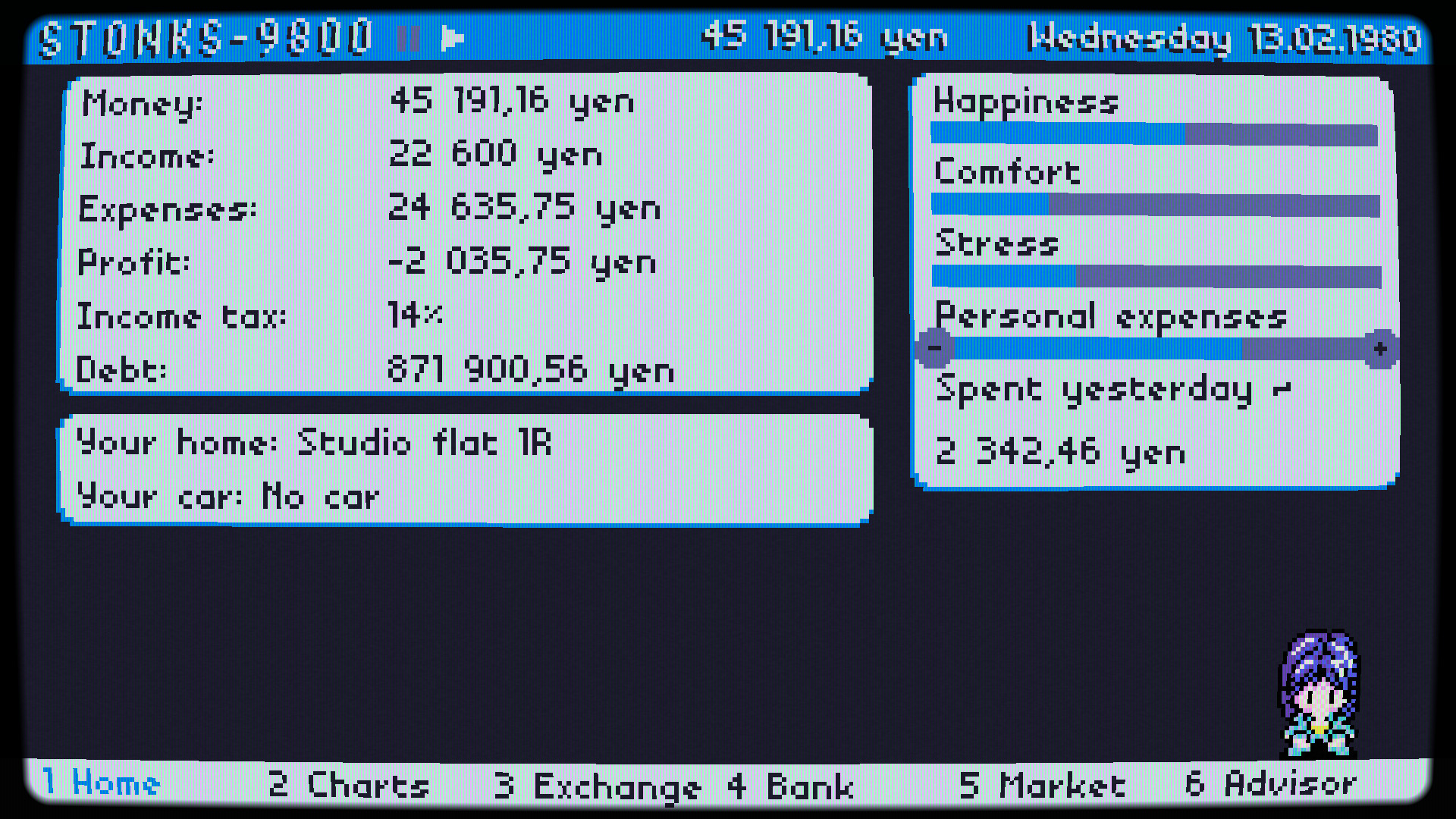 Stonks-9800: Stock Market Simulator