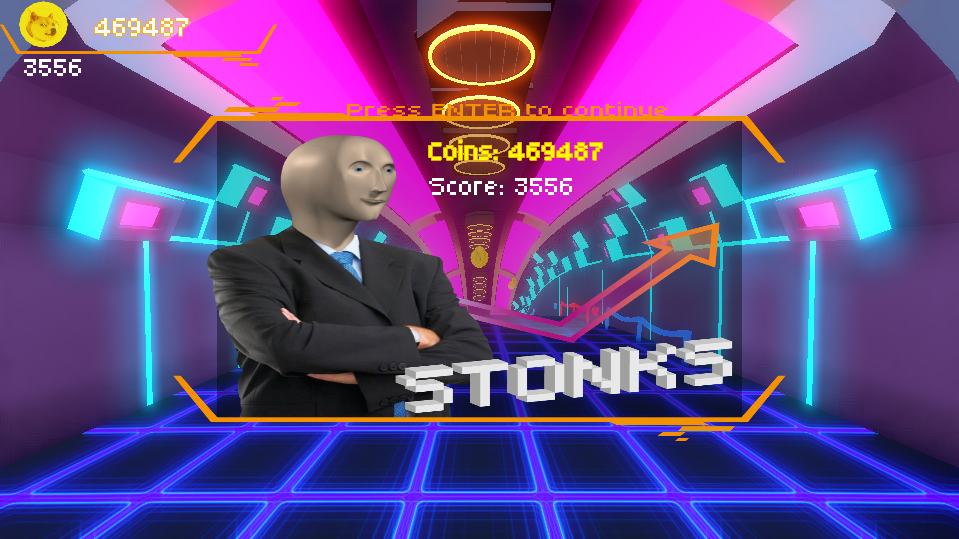 Cyber-doge 2077: Meme runner
