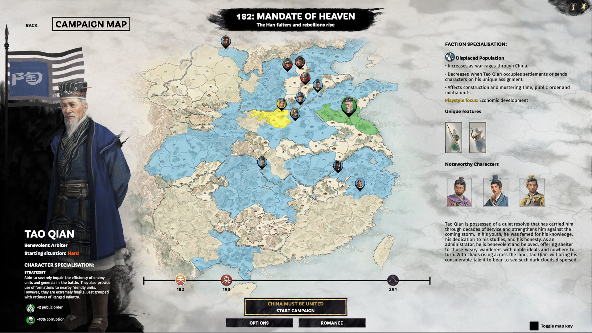 Total War: Three Kingdoms – Tao Qian
