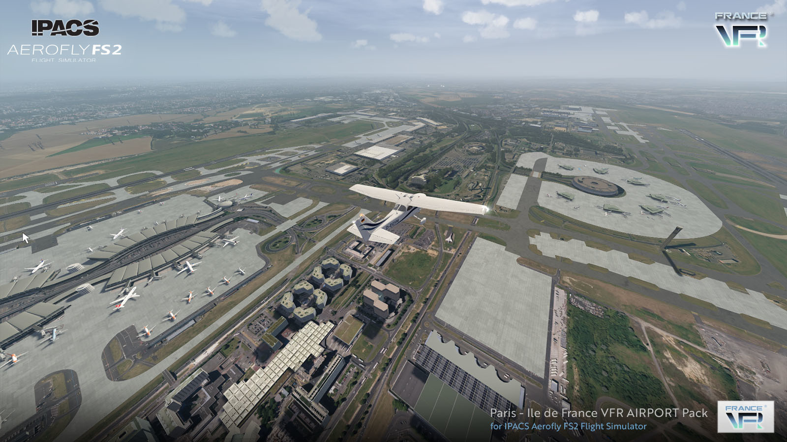 Aerofly FS 2 Flight Simulator: France VFR – Paris-Ile-de-France Airport Pack