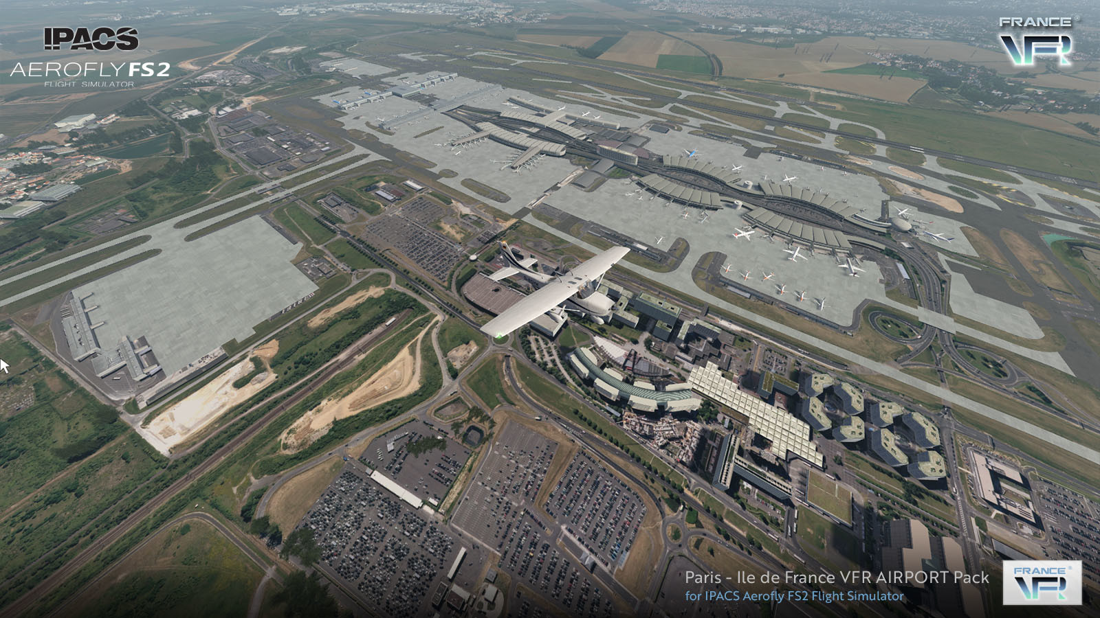 Aerofly FS 2 Flight Simulator: France VFR – Paris-Ile-de-France Airport Pack