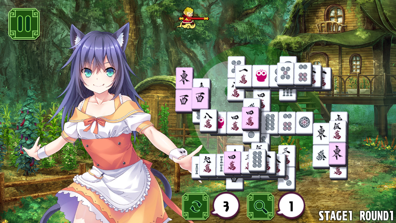 Pretty Girls Mahjong Solitaire: Green
