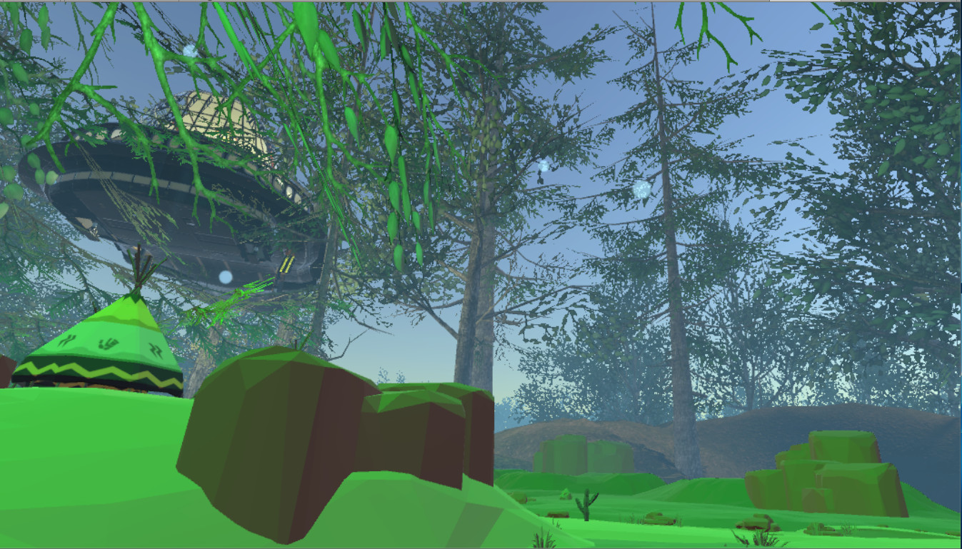 VR Wonderland: mini civilizations in a forest