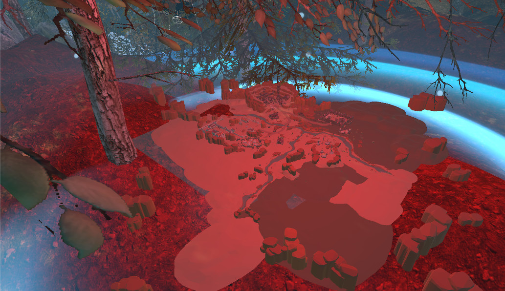 VR Wonderland: mini civilizations in a forest