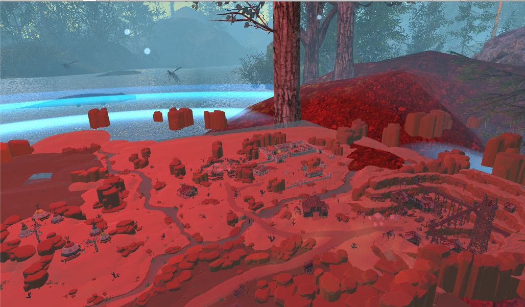 VR Wonderland: mini civilizations in a forest