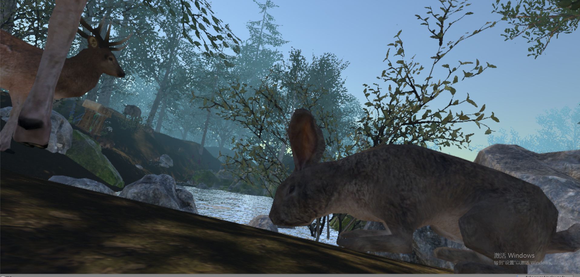 VR Wonderland: mini civilizations in a forest
