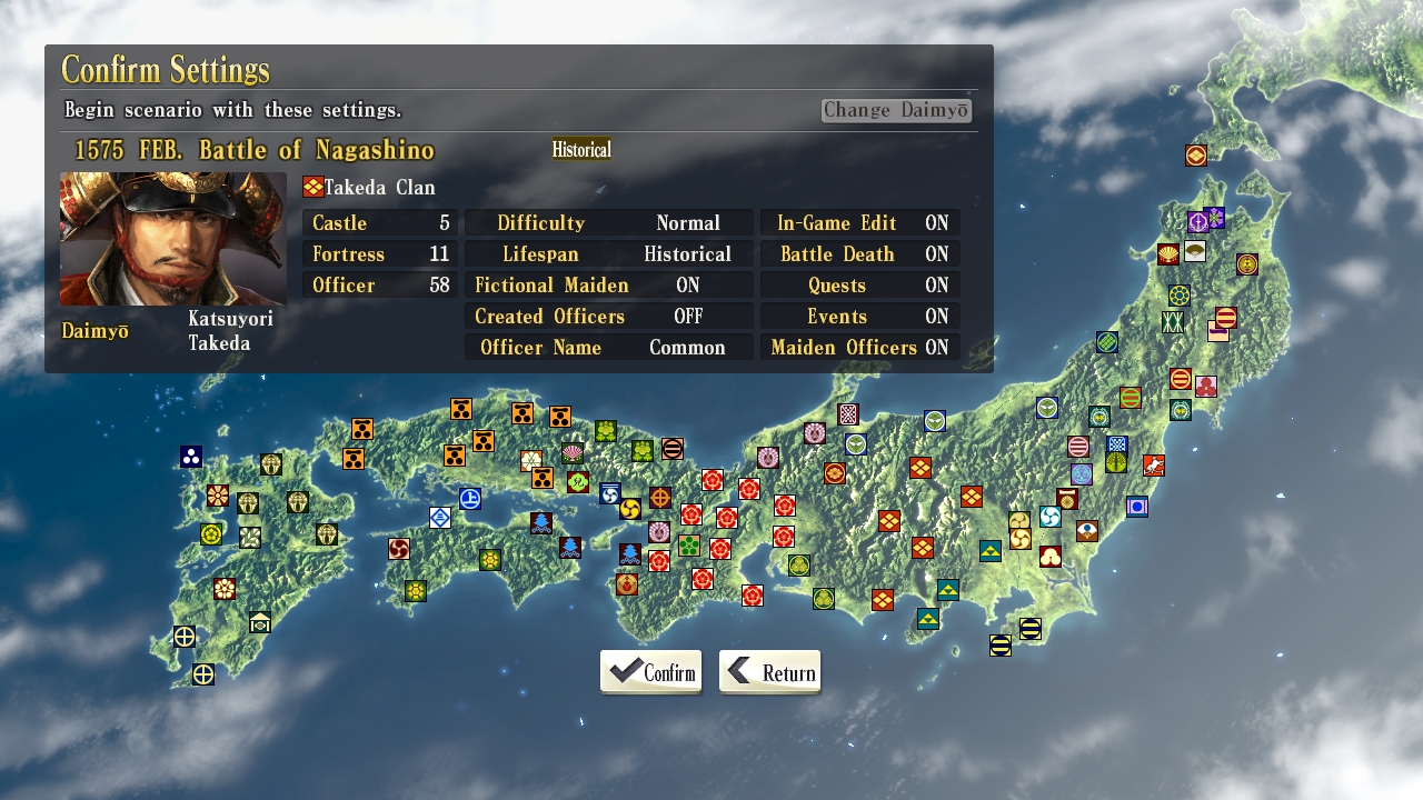 Nobunaga’s Ambition: Sphere of Influence – Scenario 5: Battle of Nagashino