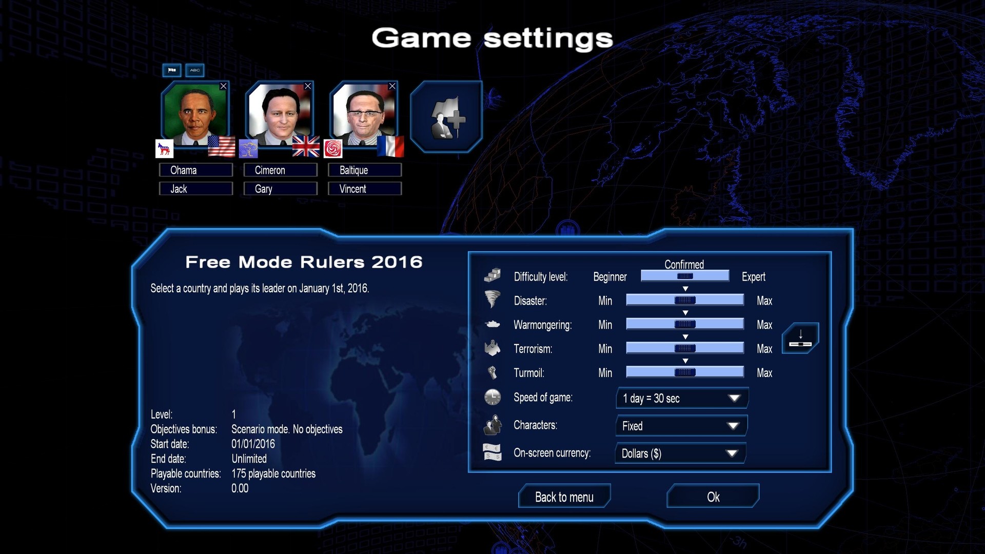 Power &amp; Revolution 2020 Edition: 2016 Scenarios