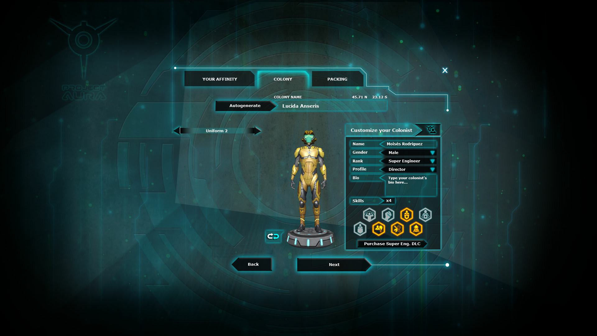 Project Aura: Super Engineer Colonist
