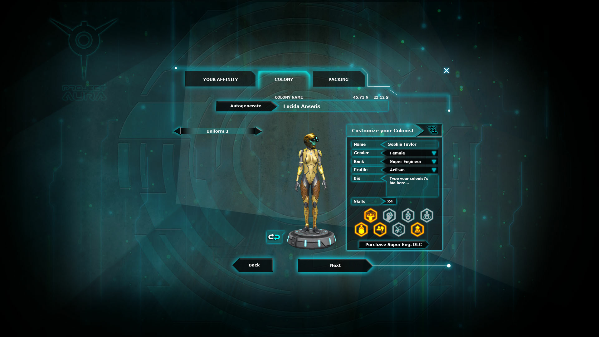 Project Aura: Super Engineer Colonist