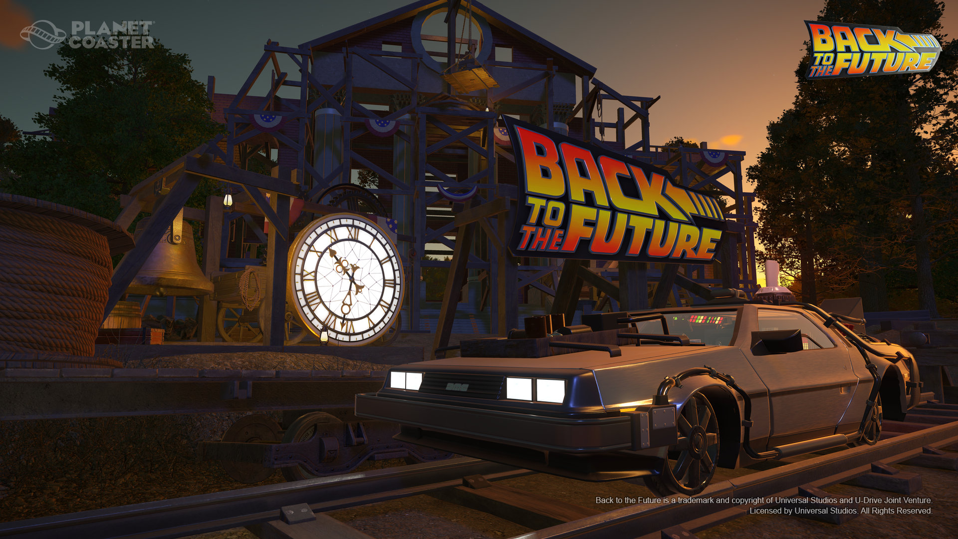 Planet Coaster: Back to the Future Time Machine Construction Kit