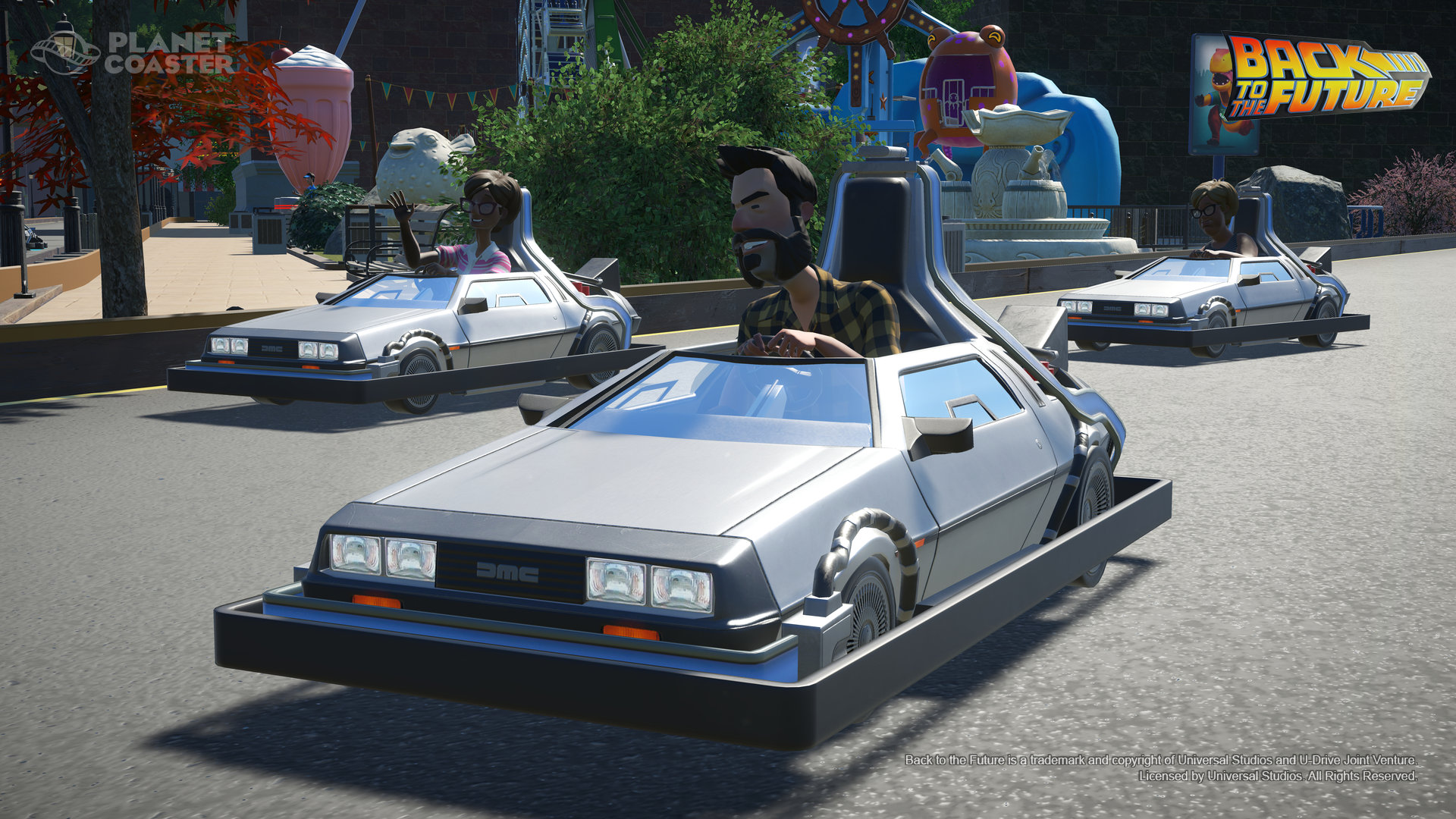 Planet Coaster: Back to the Future Time Machine Construction Kit