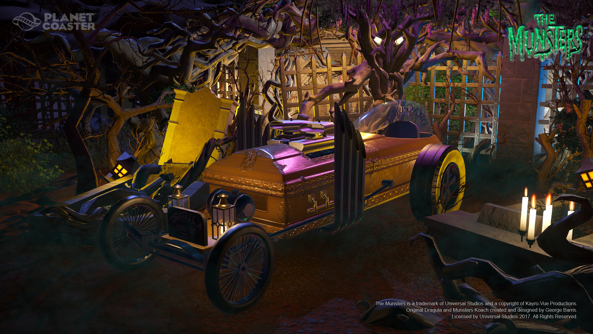 Planet Coaster: The Munsters Munster Koach Construction Kit