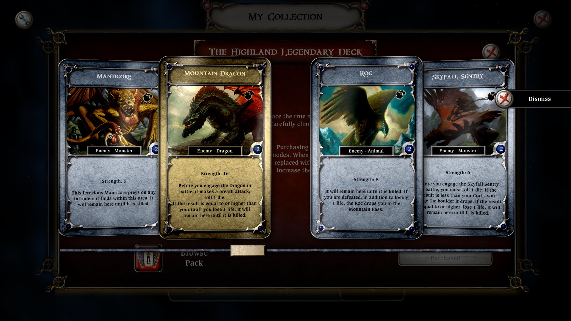 Talisman: The Highland Expansion – Legendary Deck