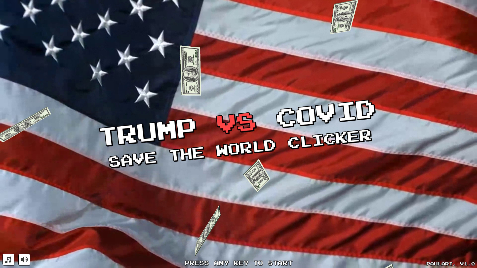 Trump vs. Covid: Save the World Clicker