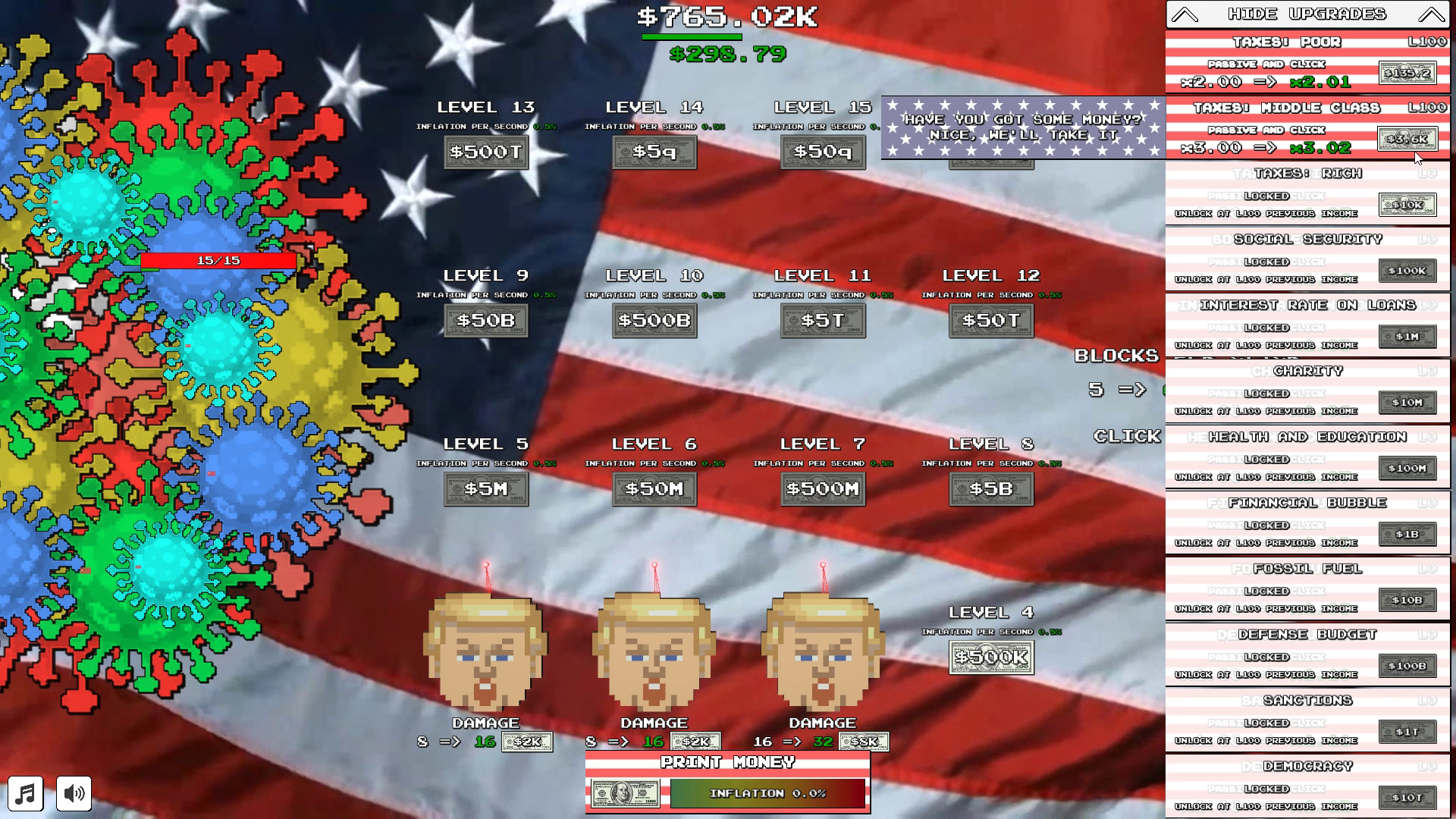 Trump vs. Covid: Save the World Clicker