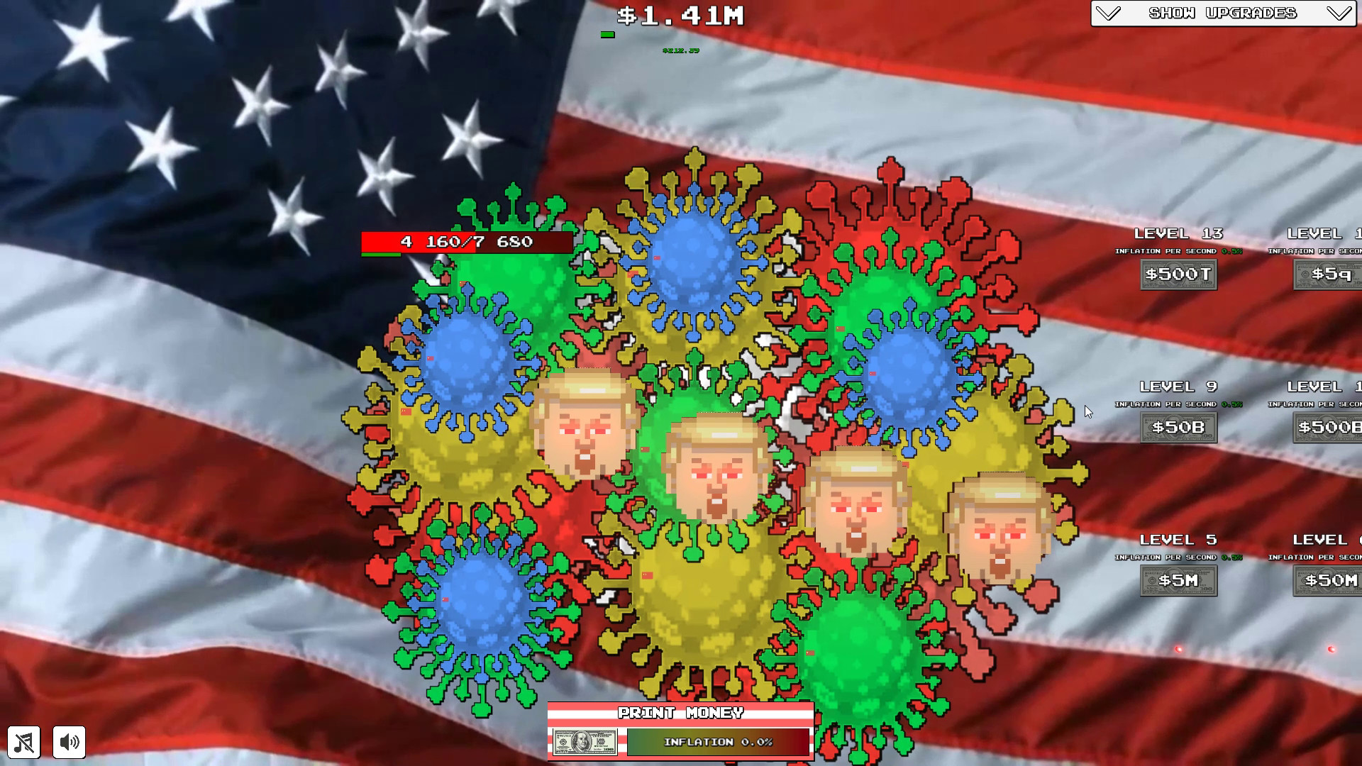 Trump vs. Covid: Save the World Clicker