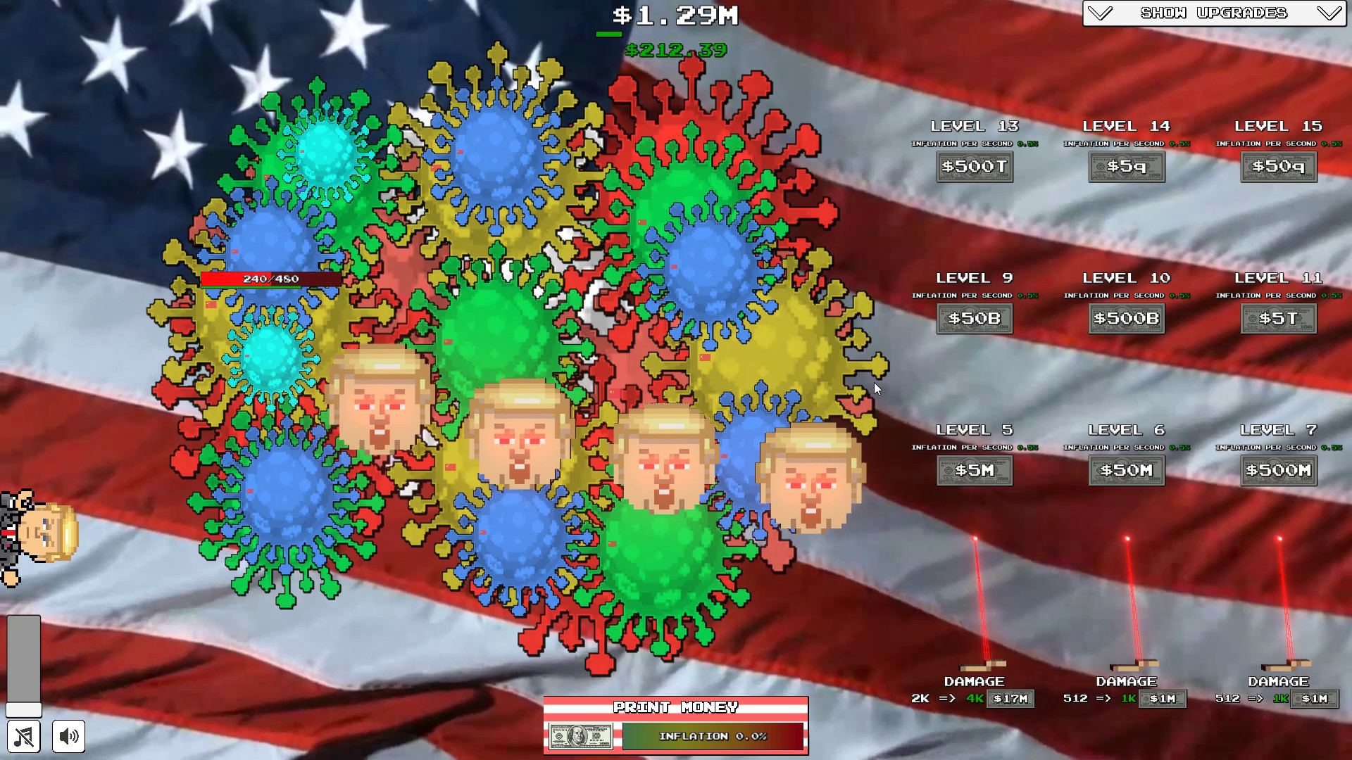 Trump vs. Covid: Save the World Clicker