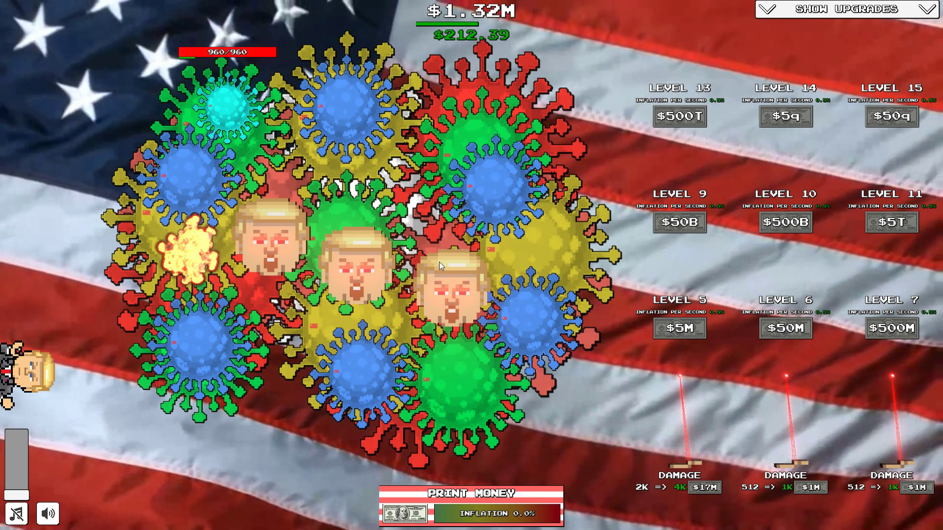 Trump vs. Covid: Save the World Clicker