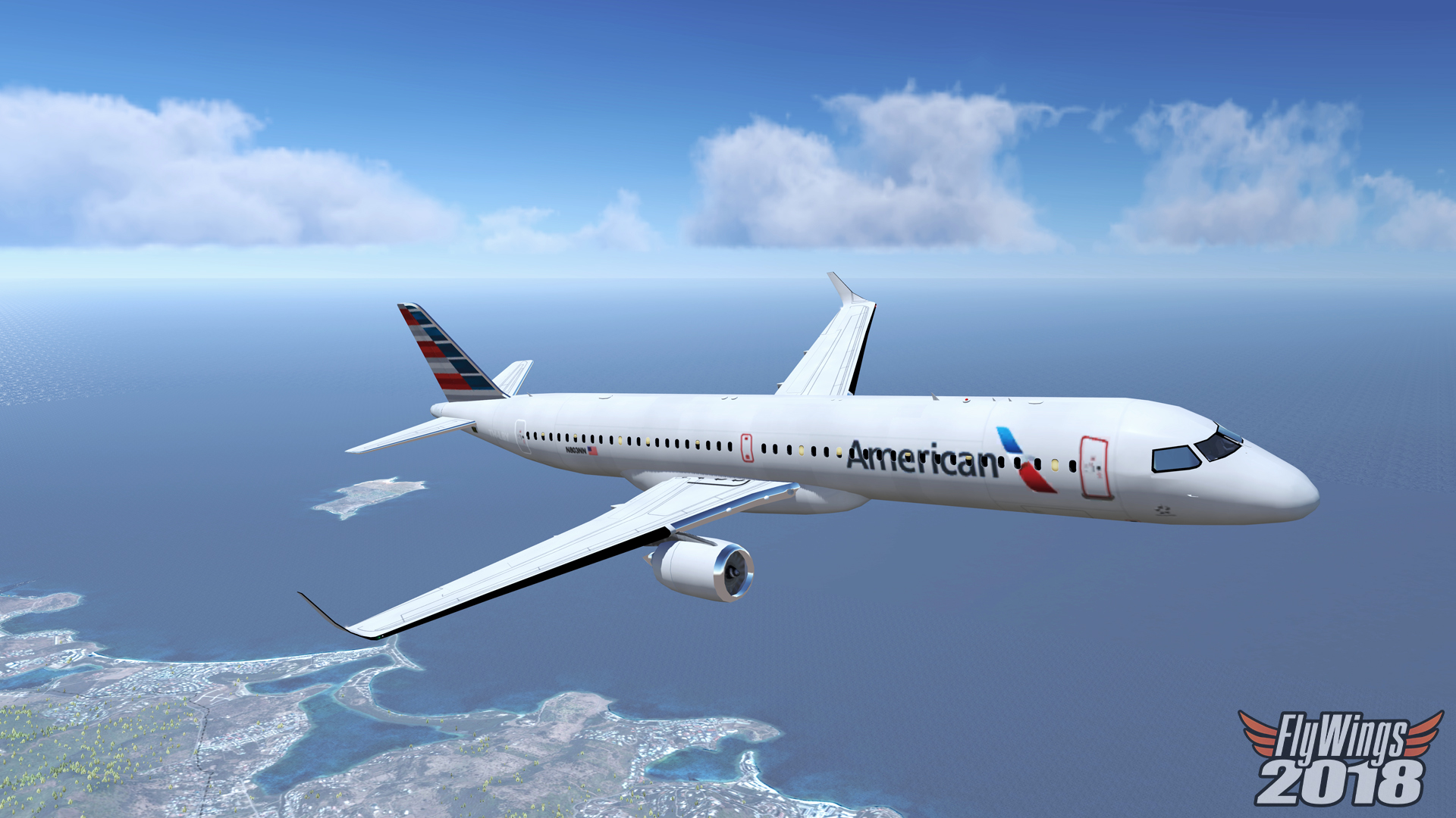 FlyWings 2018 Flight Simulator: Embraer 190 Family