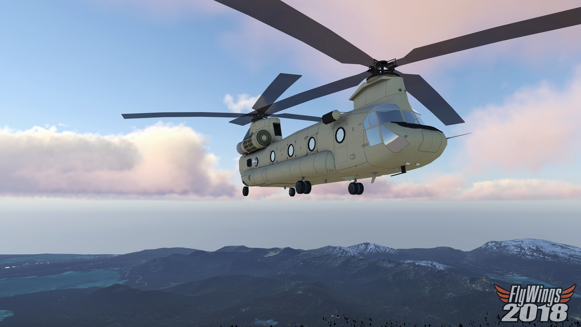FlyWings 2018 Flight Simulator: Military Helicopters
