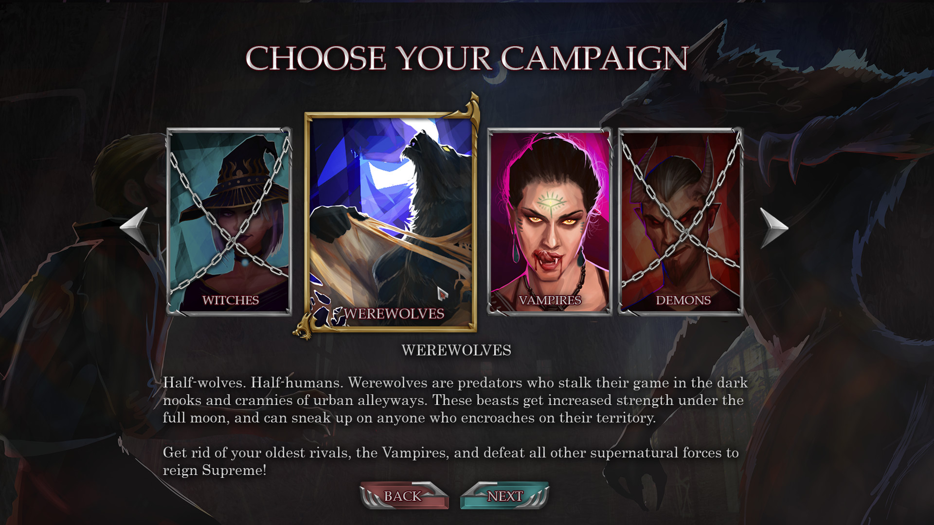 Urban Fantasy: Vampires vs Werewolves