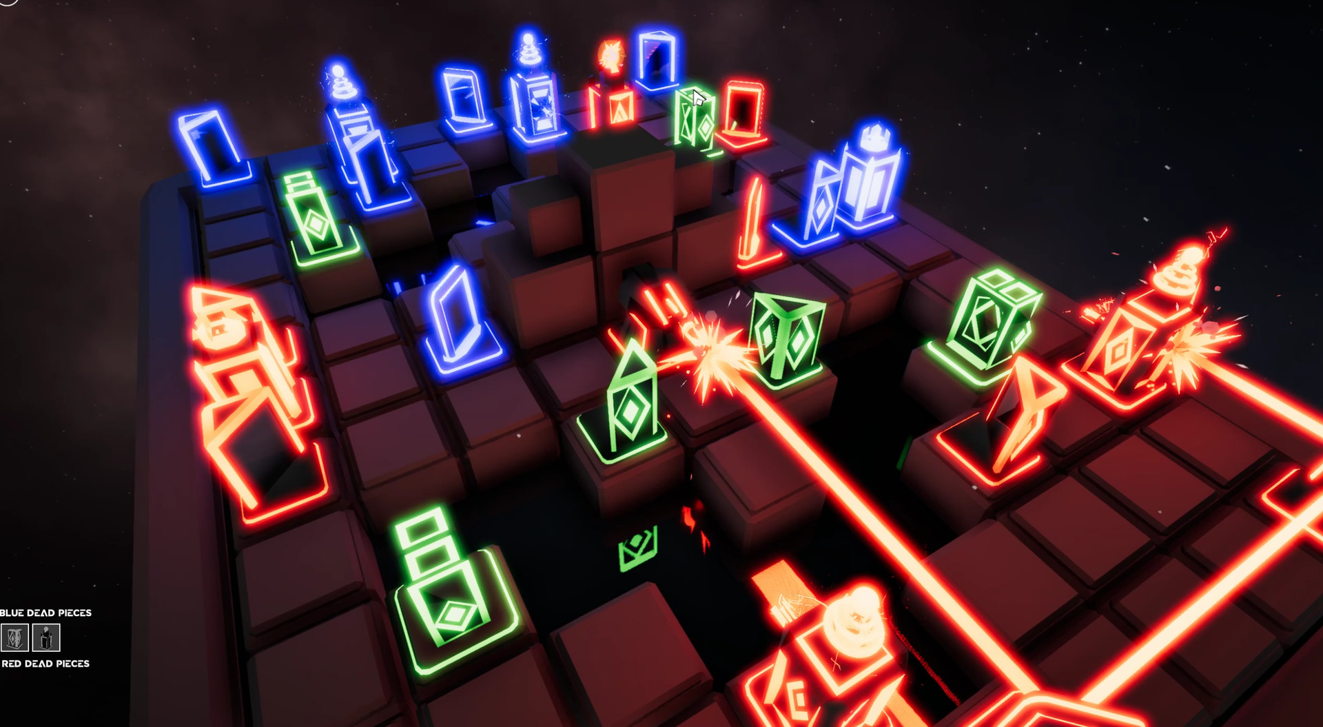 Laser Chess: Deflection