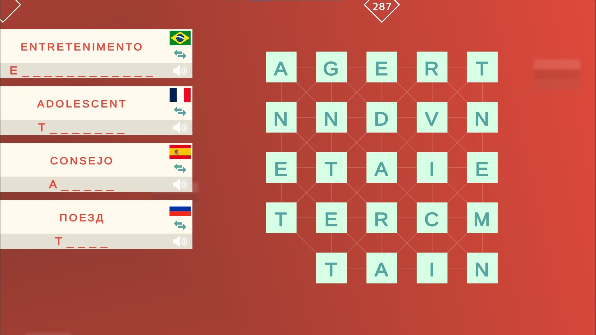 Mini Words: Polyglot