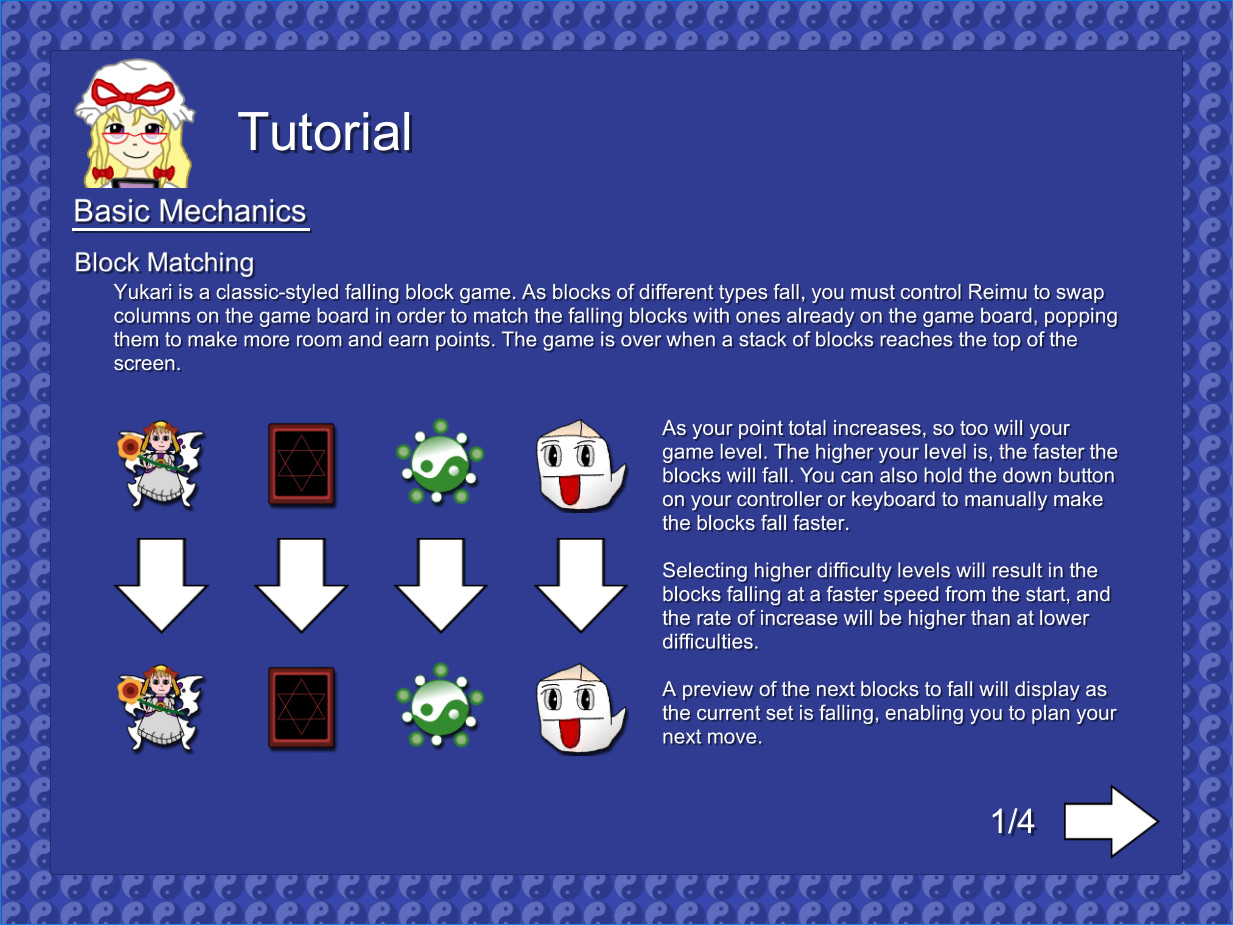 Touhou Block Fall: Yukari