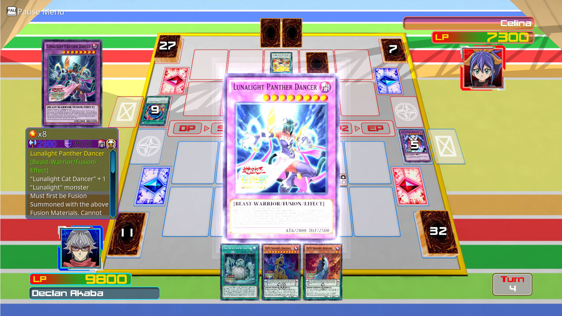 Yu-Gi-Oh! Legacy of the Duelist: Arc-V – Declan vs Celina