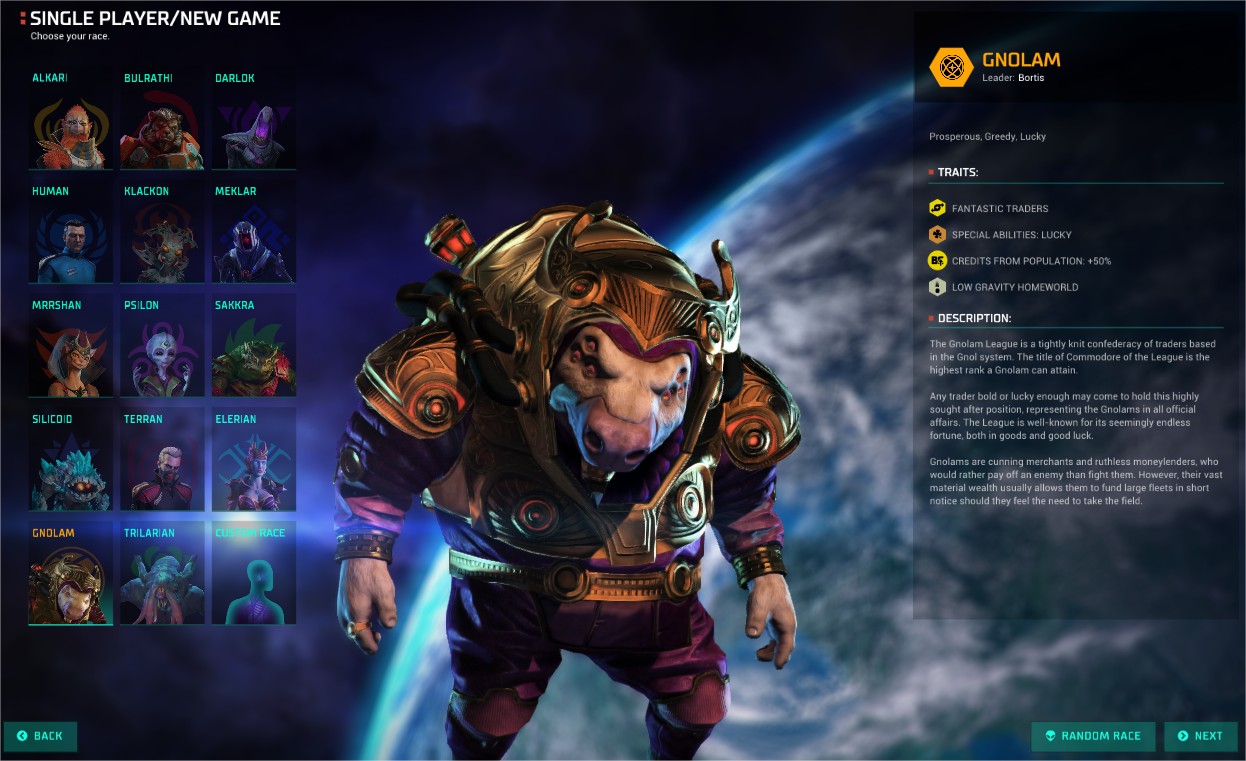 Master of Orion: Gnolam League