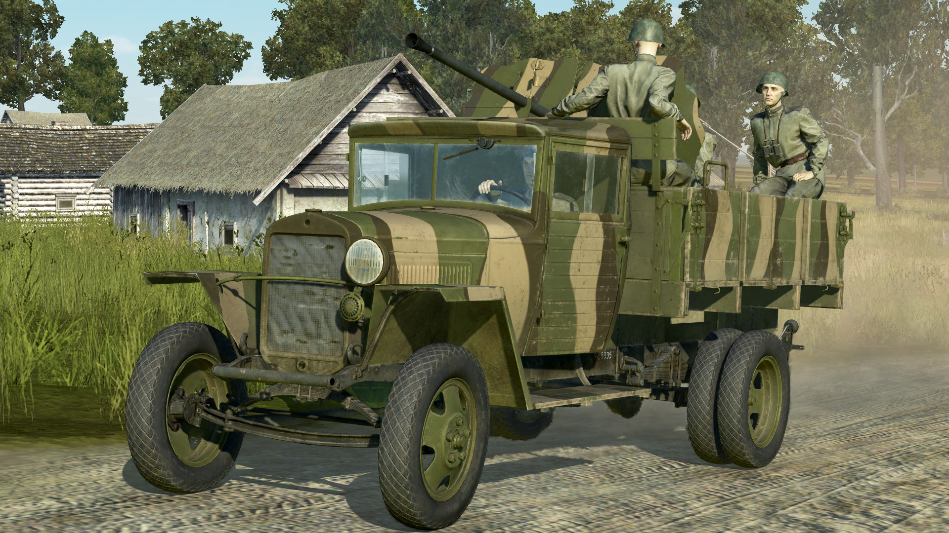 IL-2 Sturmovik: Battle of Stalingrad – GAZ-MM 72-K Anti-Aircraft Gun
