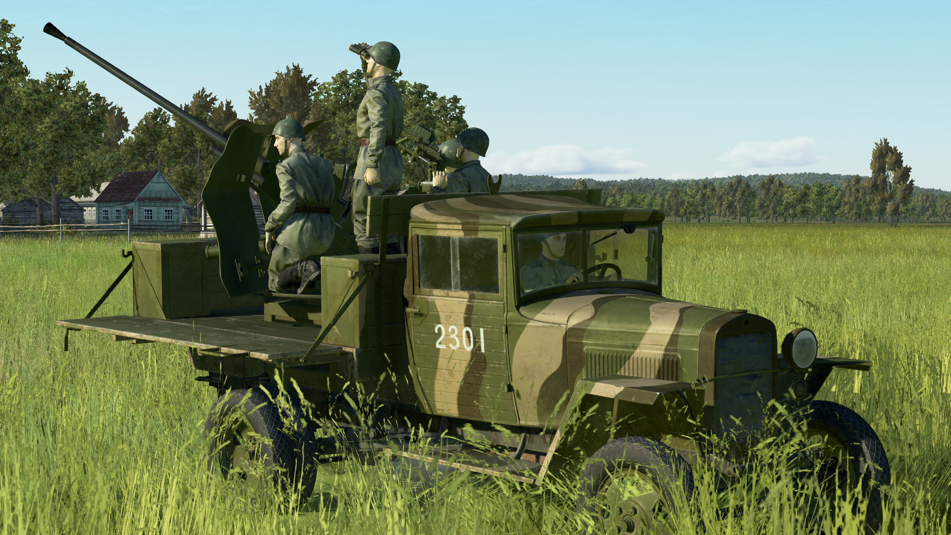 IL-2 Sturmovik: Battle of Stalingrad – GAZ-MM 72-K Anti-Aircraft Gun