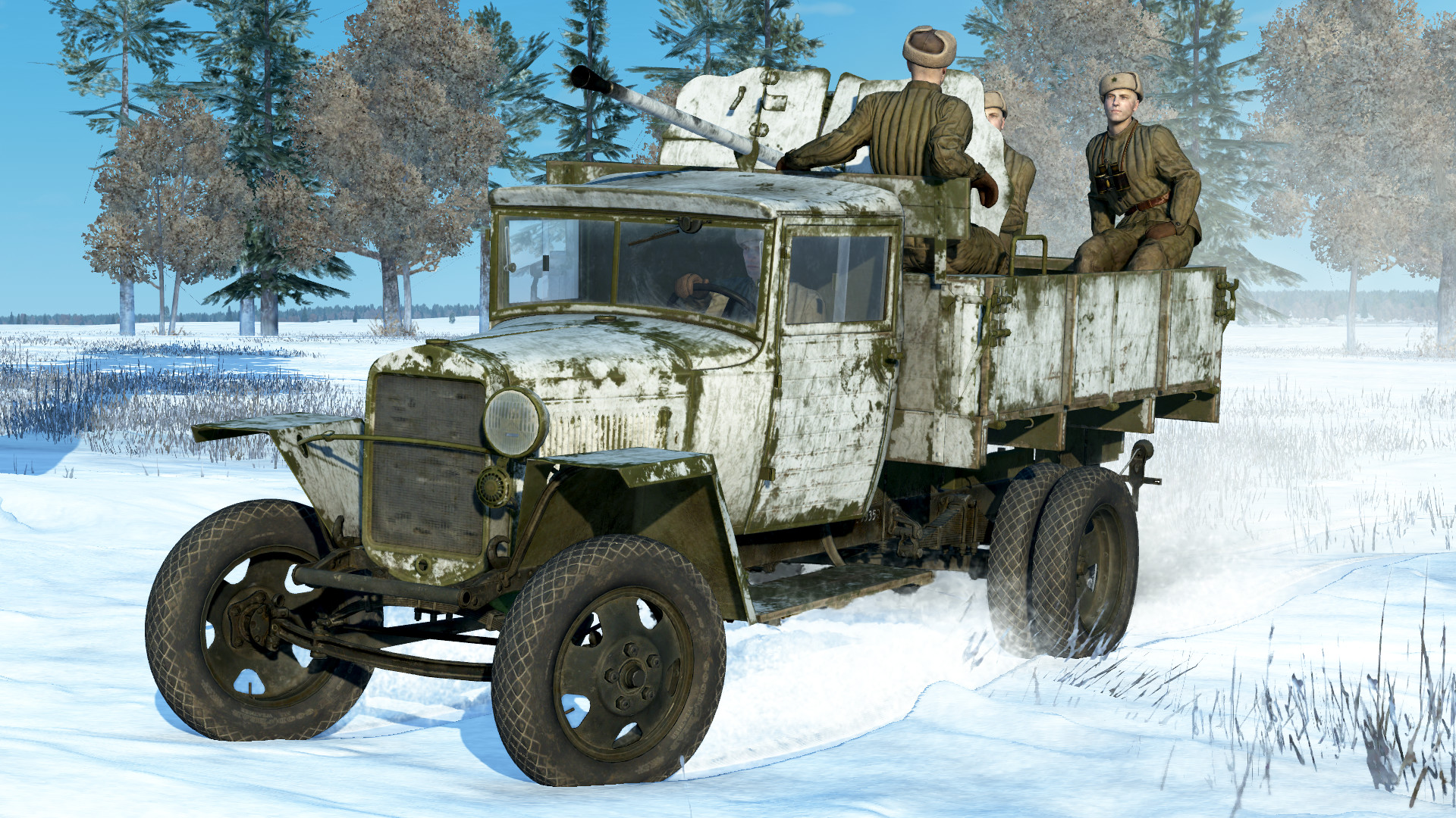 IL-2 Sturmovik: Battle of Stalingrad – GAZ-MM 72-K Anti-Aircraft Gun