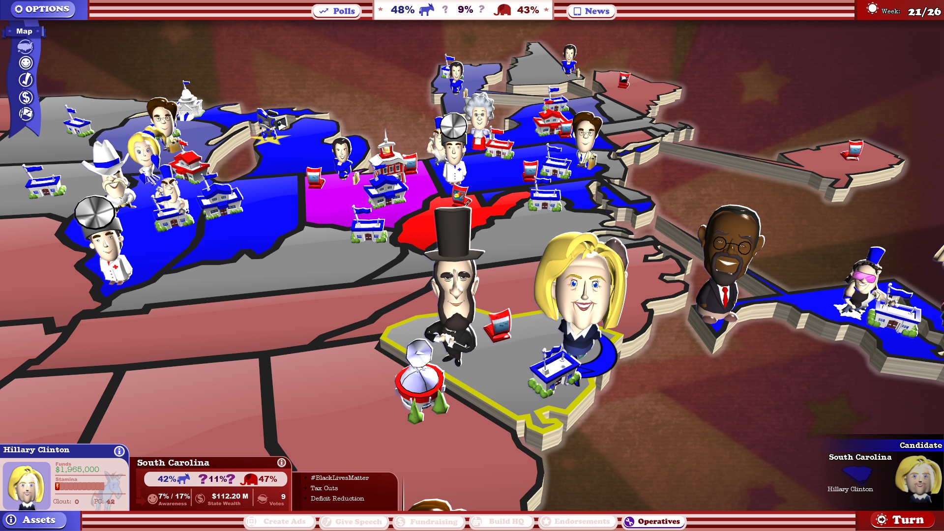 The Political Machine 2016: Campaign DLC