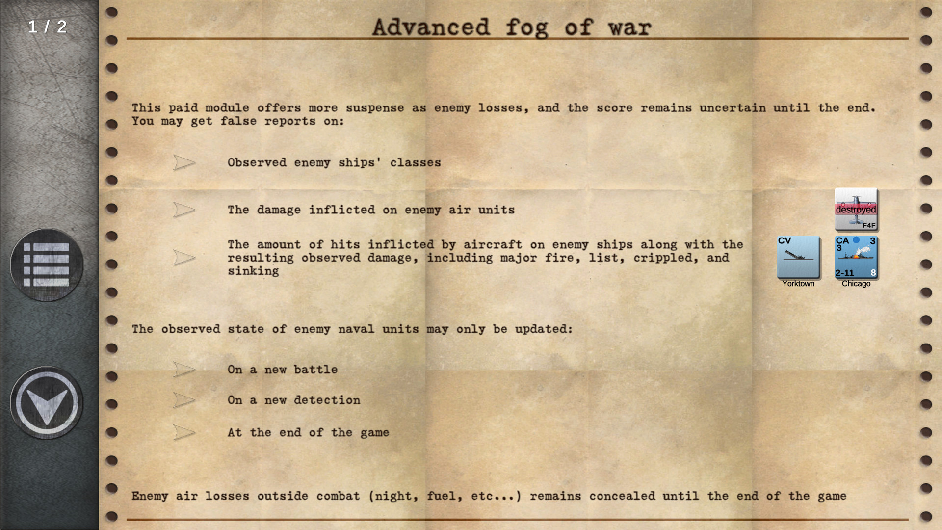 Carrier Battles 4 Guadalcanal: Advanced Fog of War in the Pacific