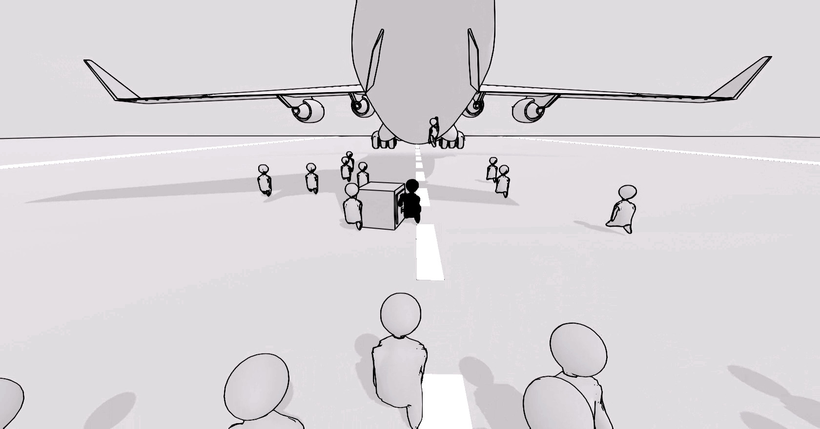 Crowd Simulator: Long Way to Go