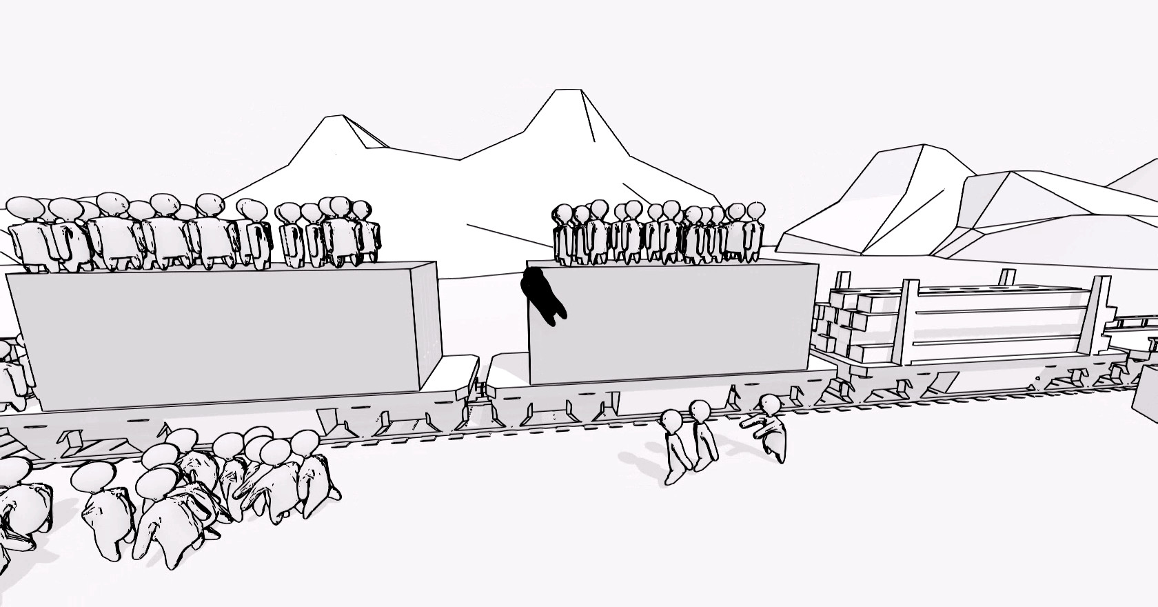 Crowd Simulator: Long Way to Go