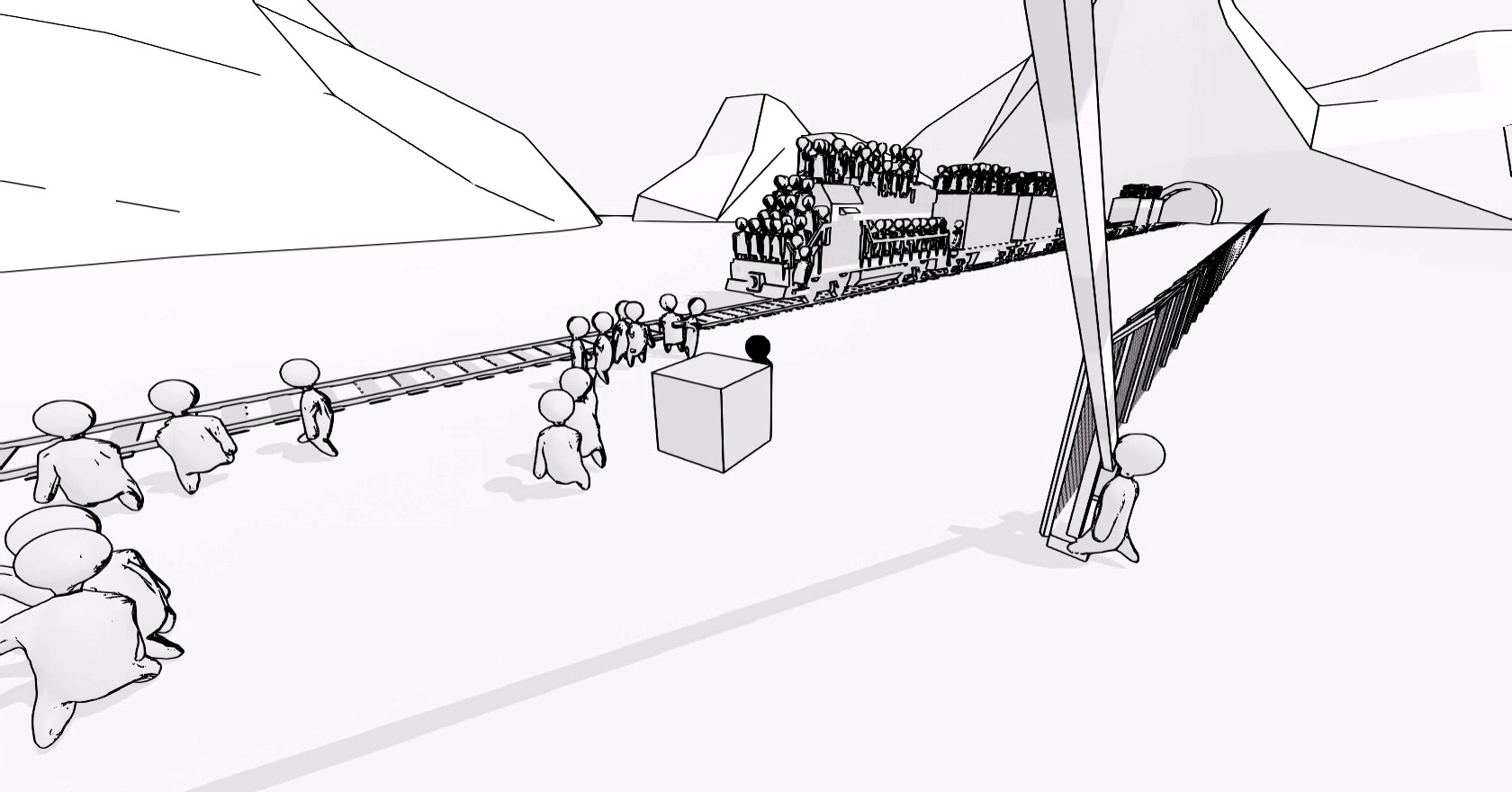 Crowd Simulator: Long Way to Go