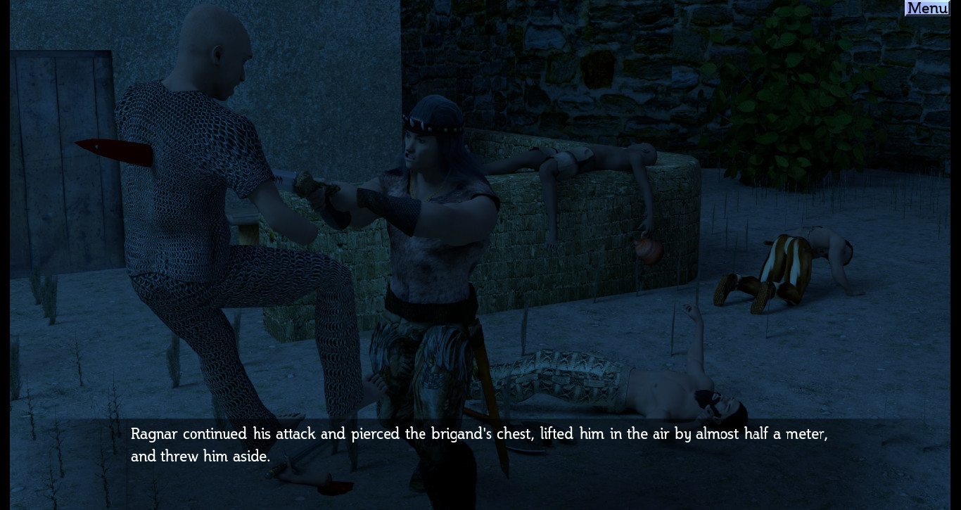 Non-Linear Text Quests: The Barbarian and the Subterranean Caves