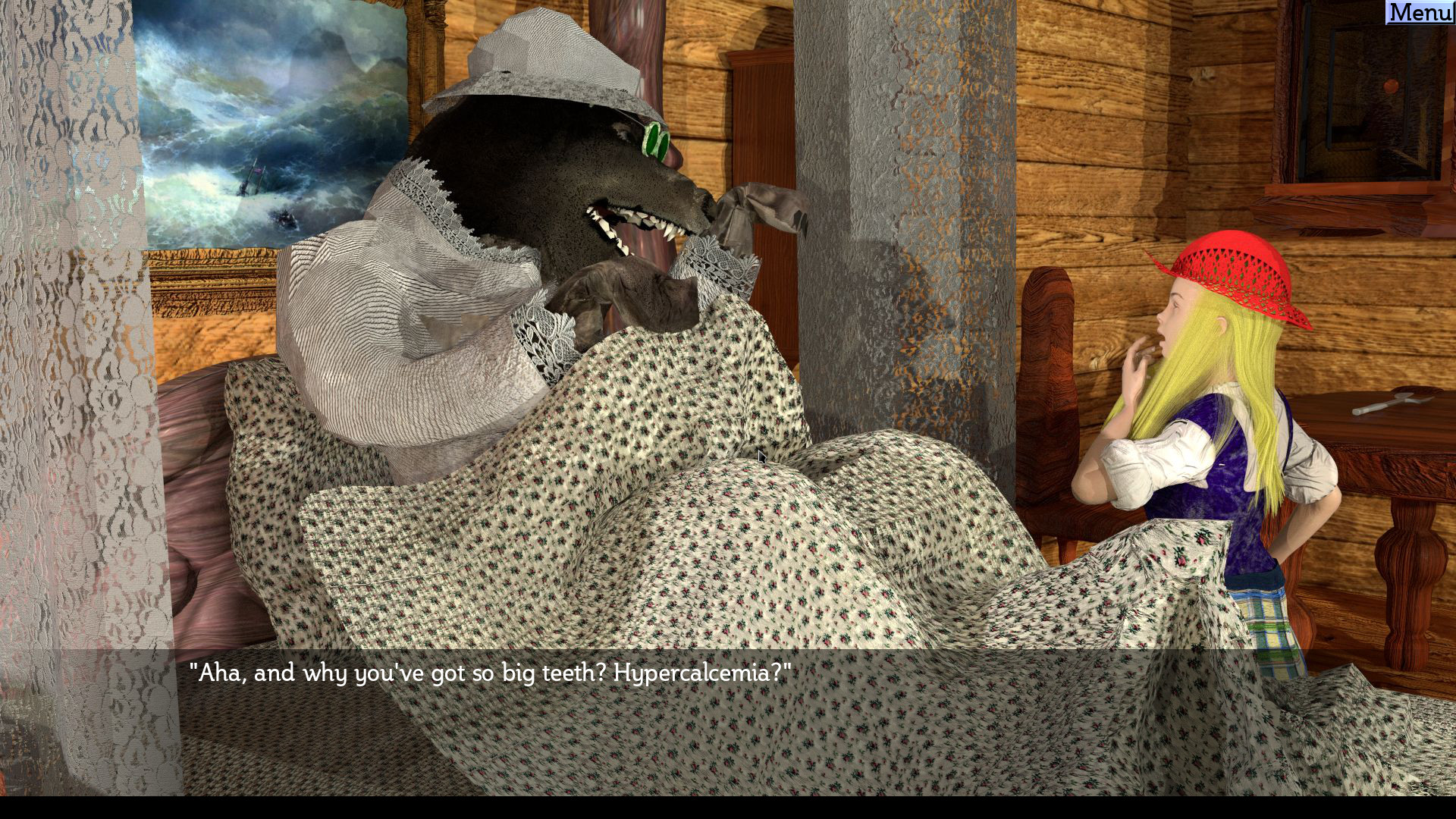 Non-Linear Text Quests: Return of Red Riding Hood Enhanced Edition