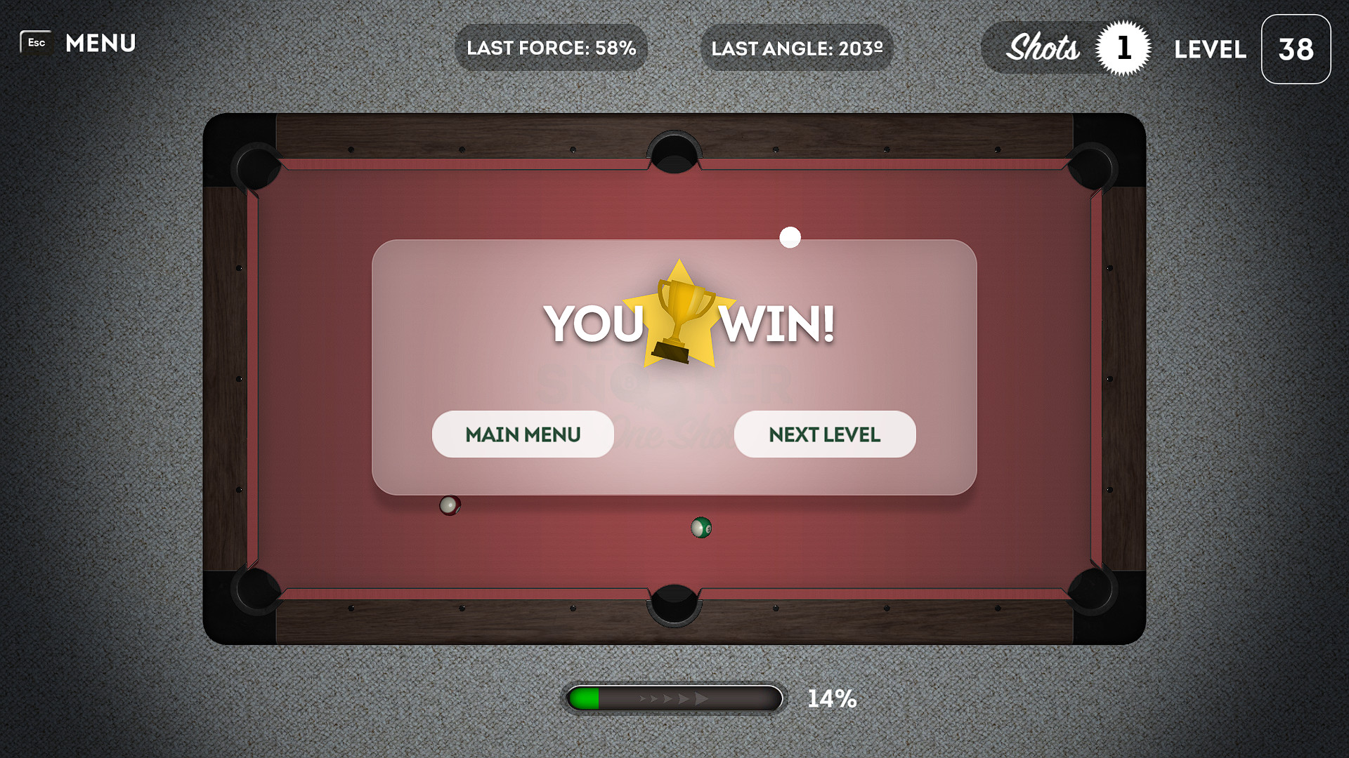 Legends of Snooker: One Shot