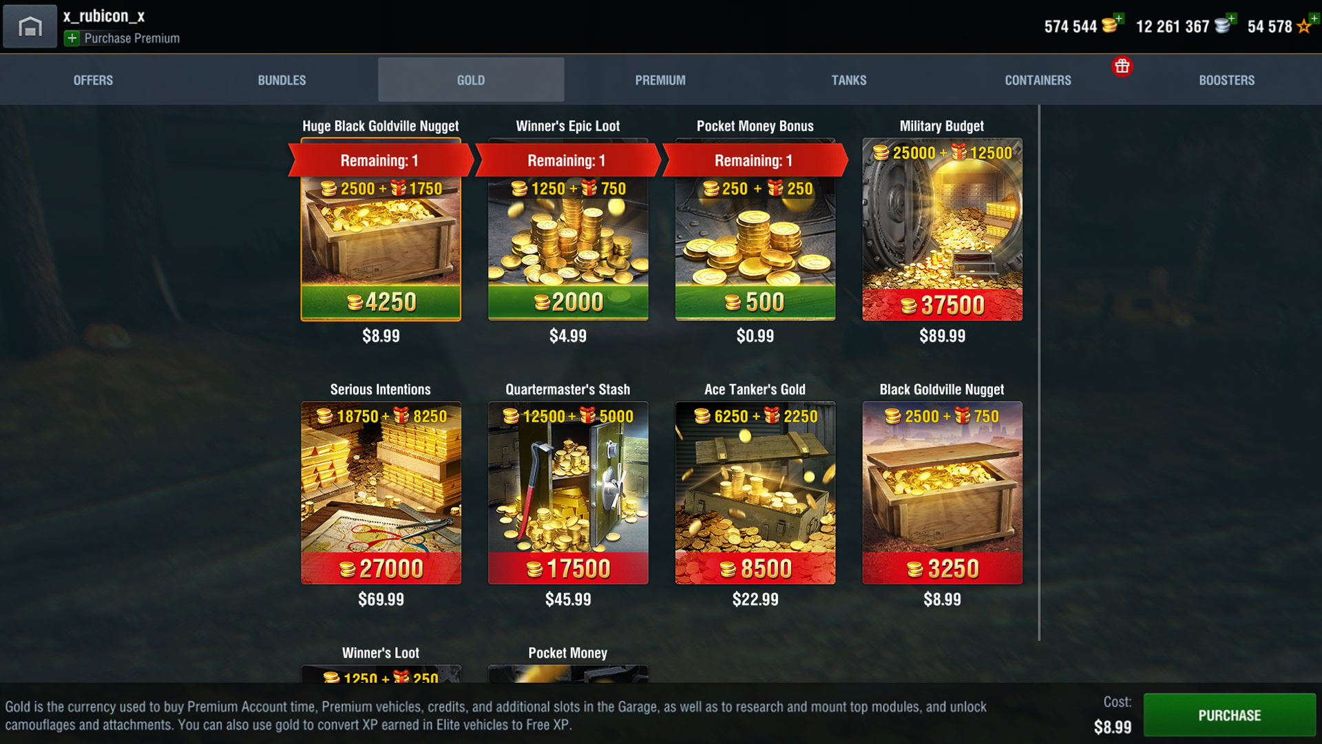 World of Tanks: Blitz – Resource Pack