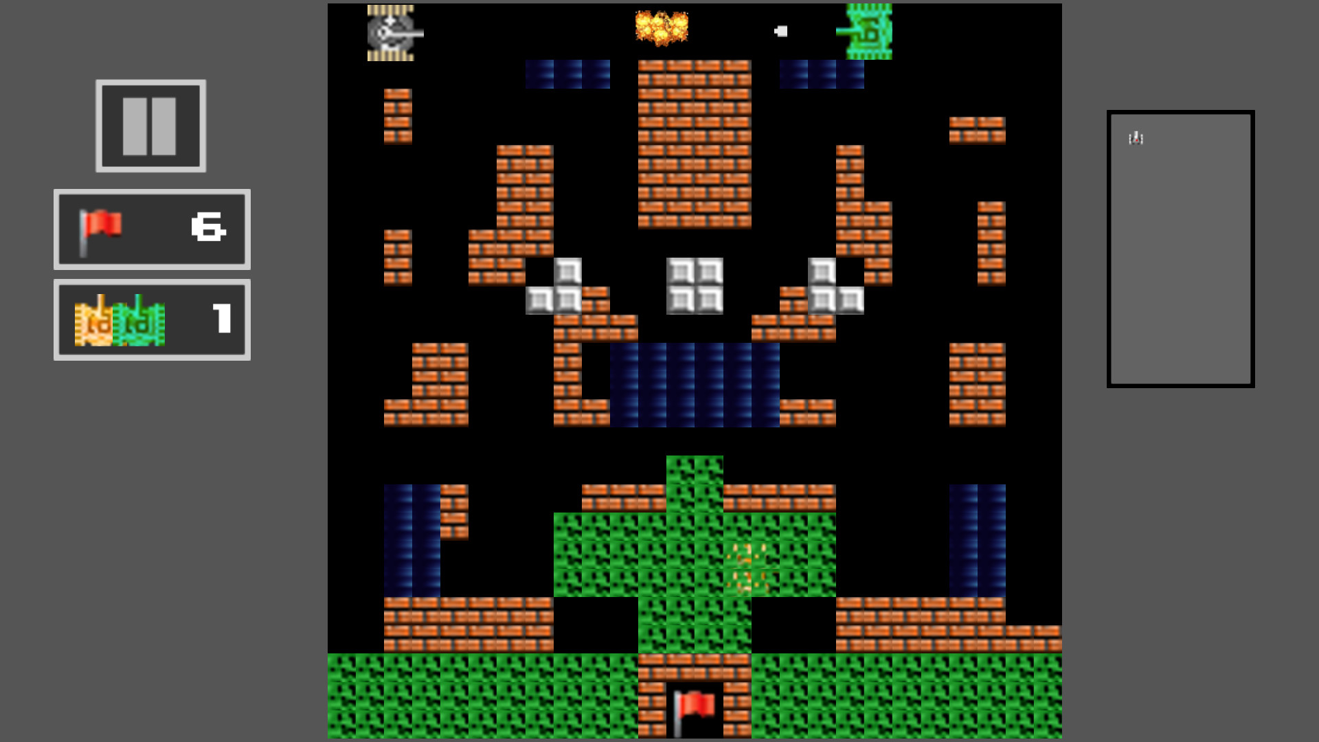 Tank Shoot 2D: Battle to save City Flag