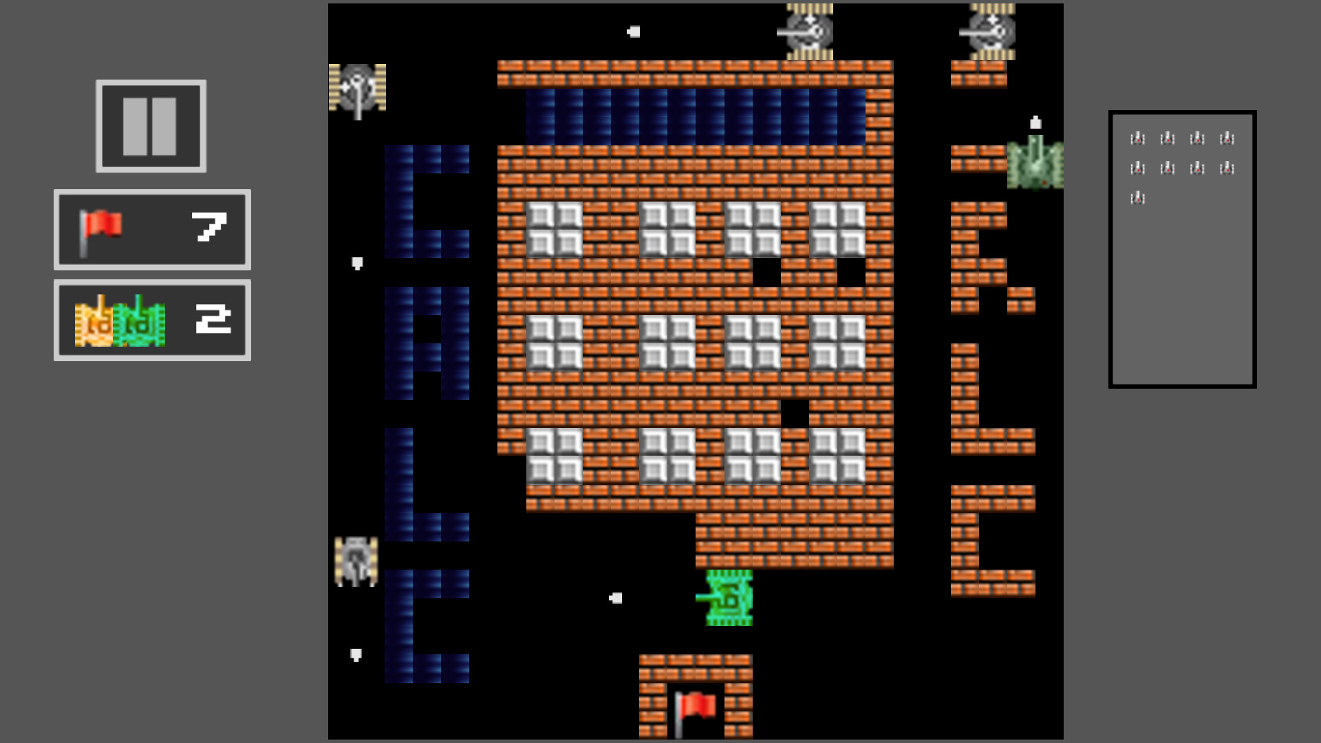 Tank Shoot 2D: Battle to save City Flag